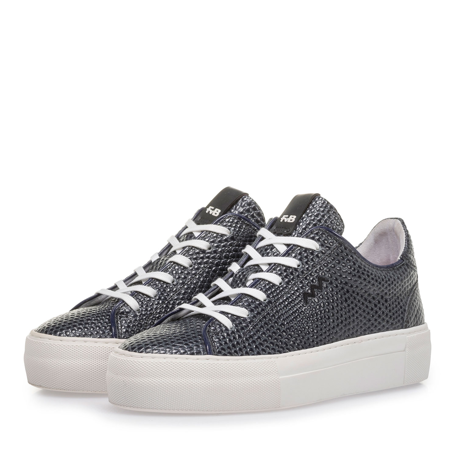 85297/01 - Dark blue sneaker with black print 85297/01 - Dark blue sneaker with black print