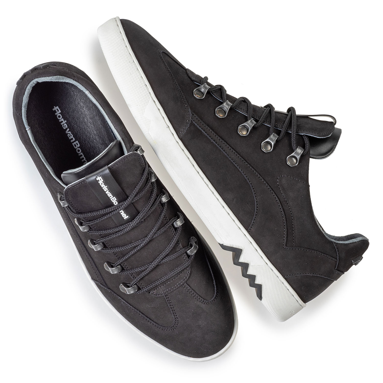 16464/15 - Sneaker nubuck zwart 16464/15 - Sneaker nubuck zwart