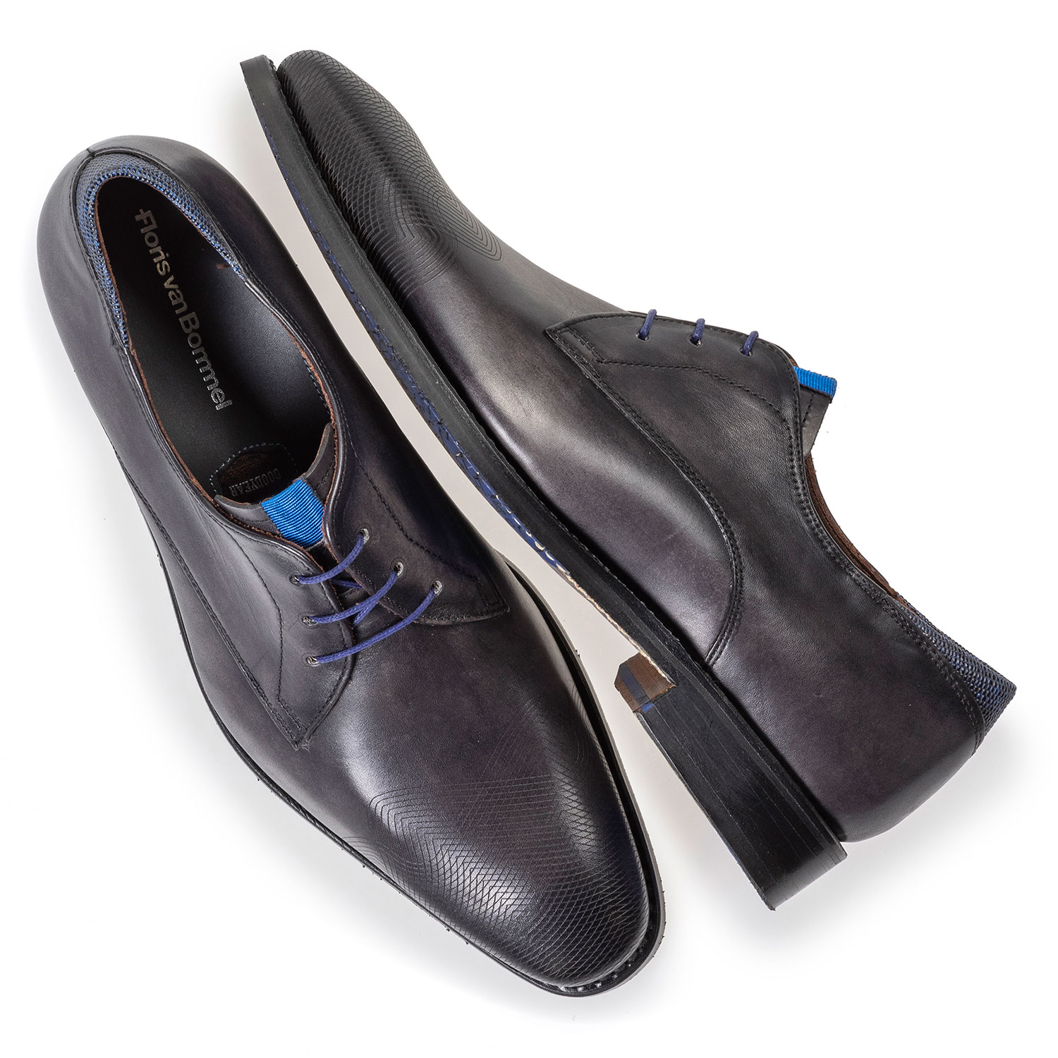 18184/03 - Grey calf leather lace shoe 18184/03 - Grey calf leather lace shoe