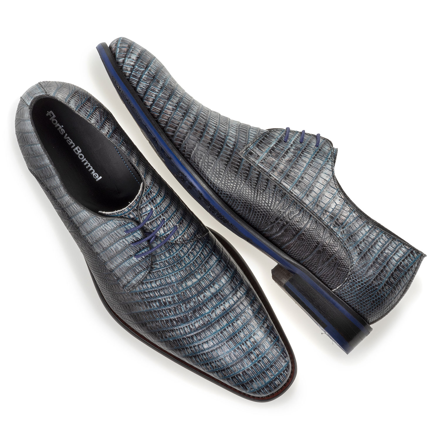 18459/00 - Lace shoe with print grey 18459/00 - Lace shoe with print grey