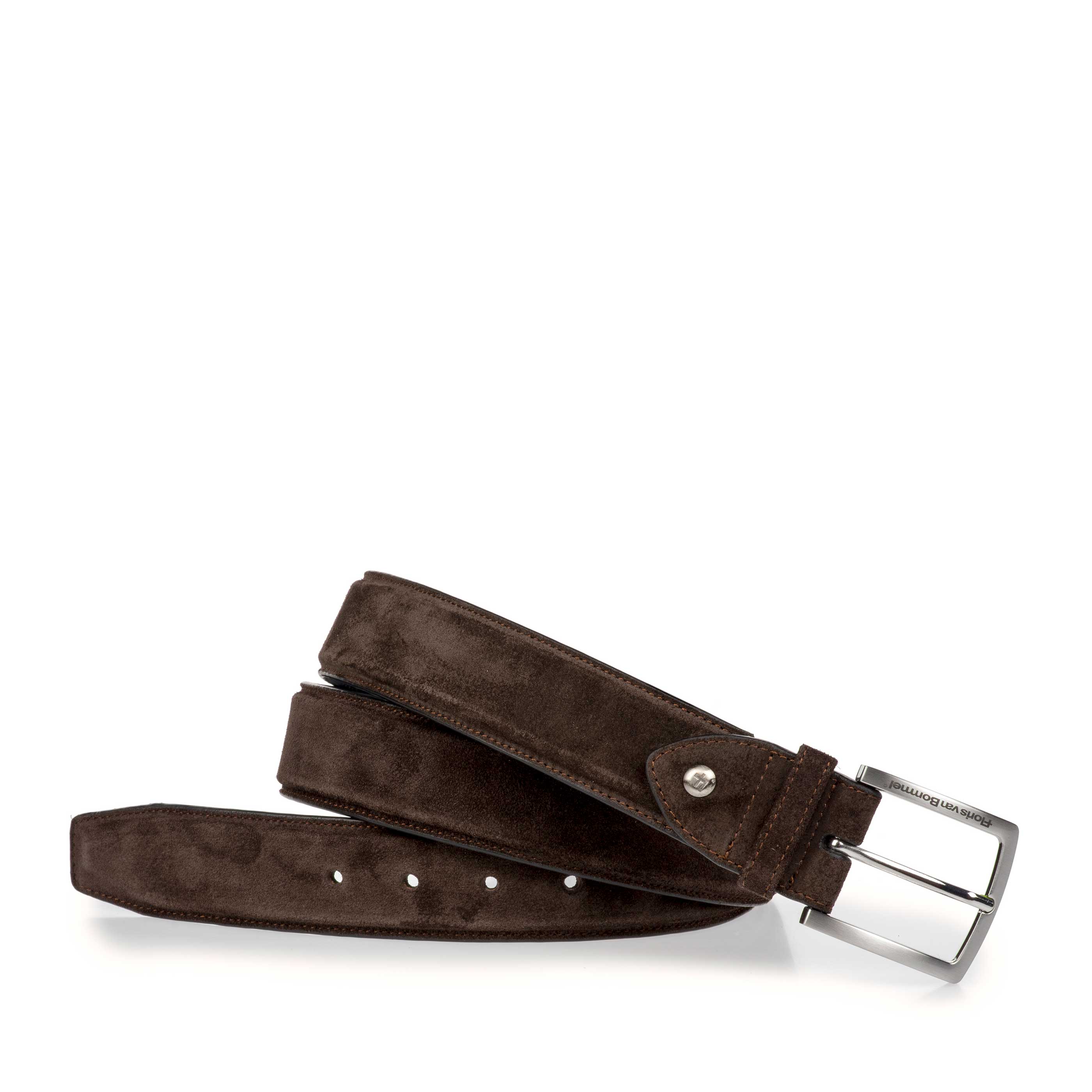75189/12 - Brown suede leather belt 75189/12 - Brown suede leather belt
