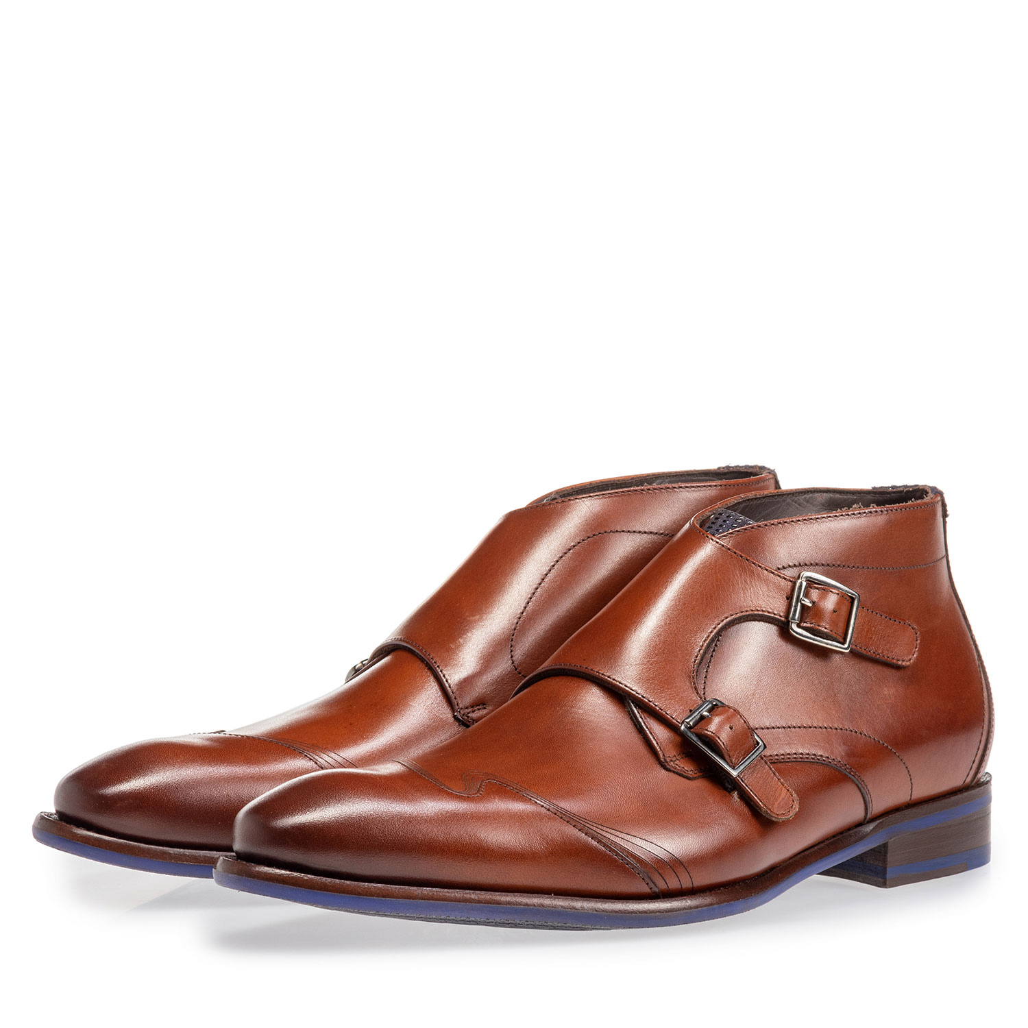 20197/00 - Buckle shoe calf leather cognac 20197/00 - Buckle shoe calf leather cognac