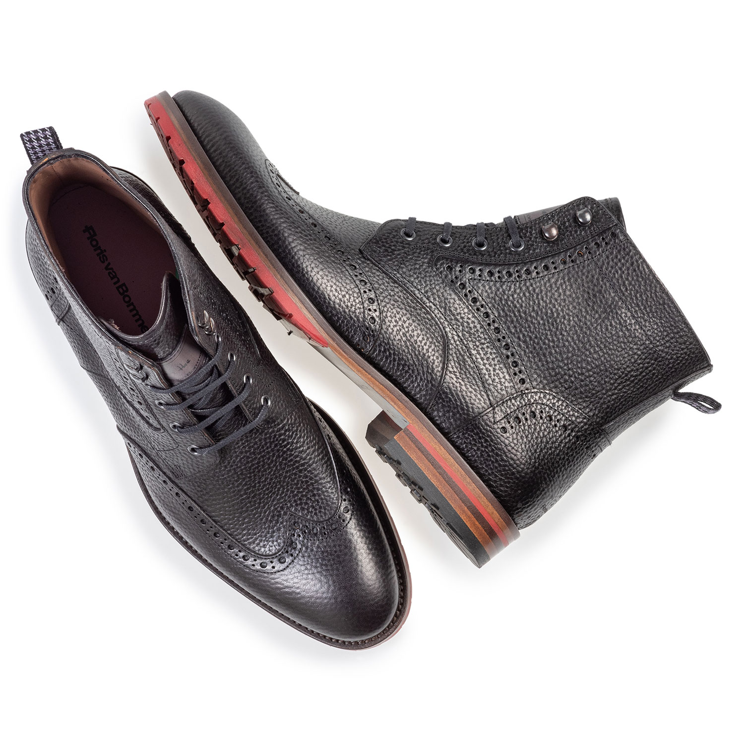 10295/23 - Leather brogue lace boot black 10295/23 - Leather brogue lace boot black