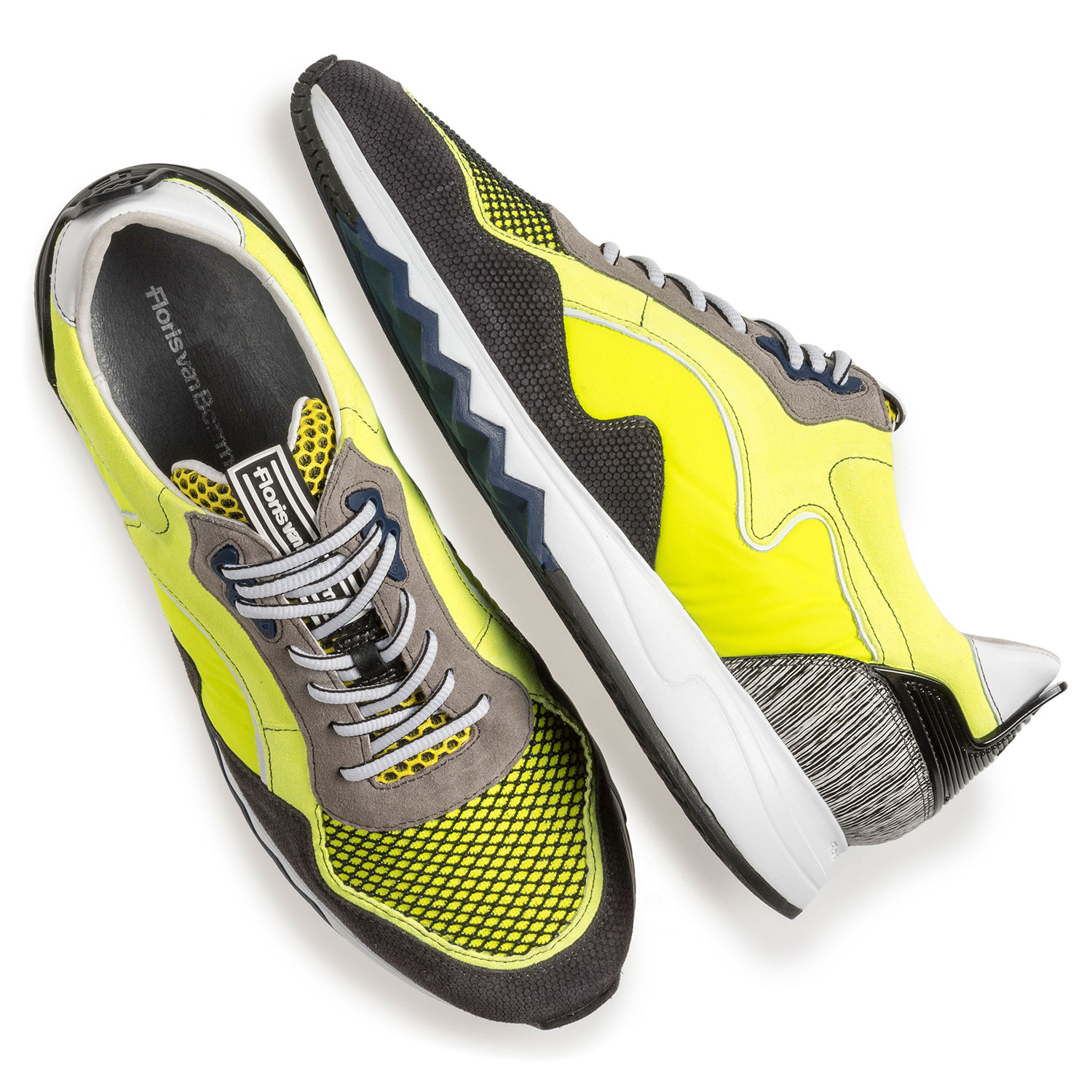 16092/15 - Neongele suède sneaker 16092/15 - Neongele suède sneaker