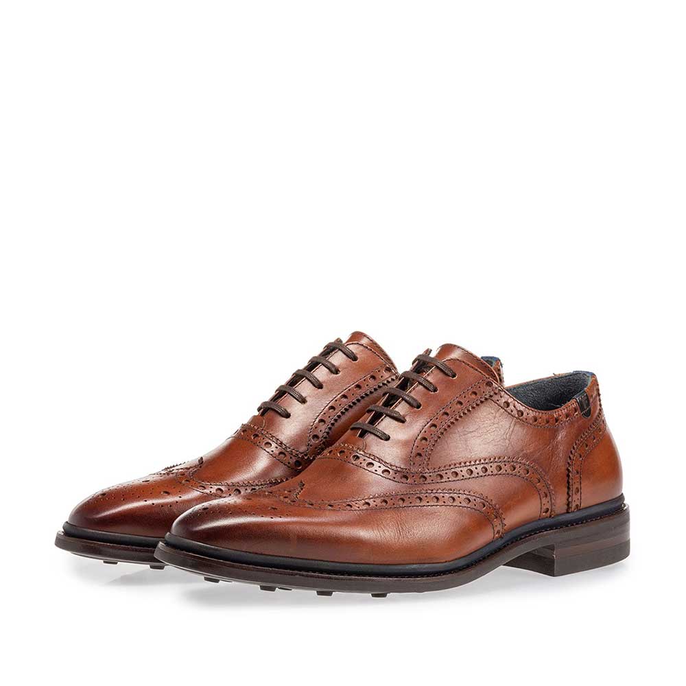 19172/00 - Brogue calf leather cognac 19172/00 - Brogue calf leather cognac