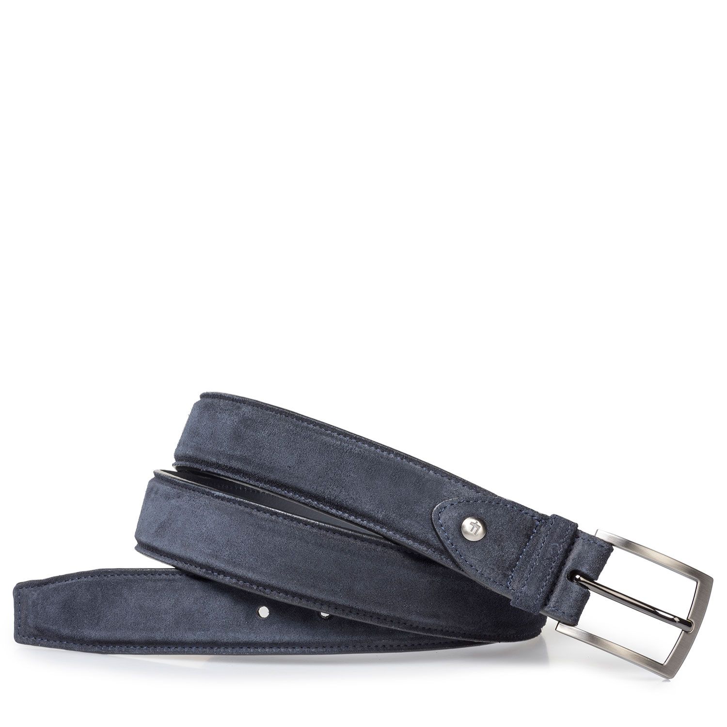 75200/43 - Lightly buffed, blue suede leather belt 75200/43 - Lightly buffed, blue suede leather belt