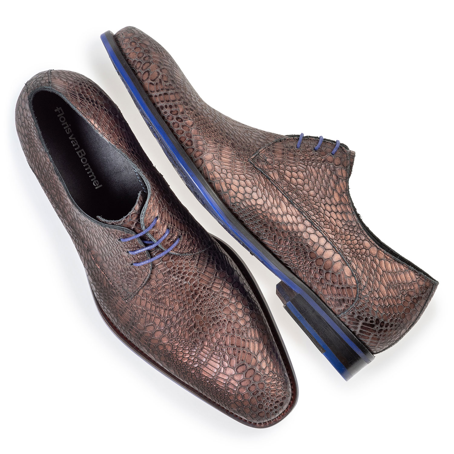 18159/30 - Lace shoe metallic red 18159/30 - Lace shoe metallic red