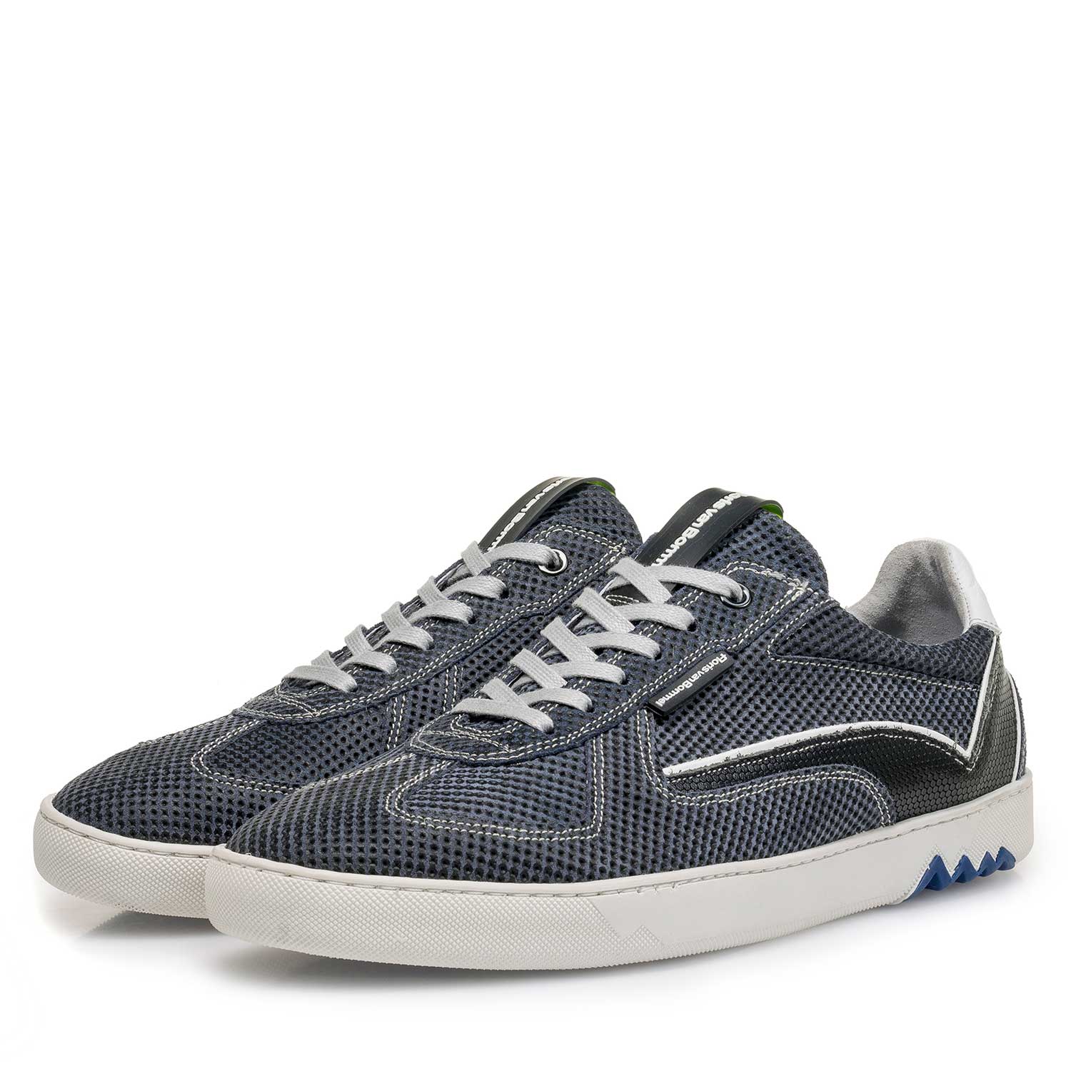 16342/01 - Donkerblauwe suède sneaker 16342/01 - Donkerblauwe suède sneaker