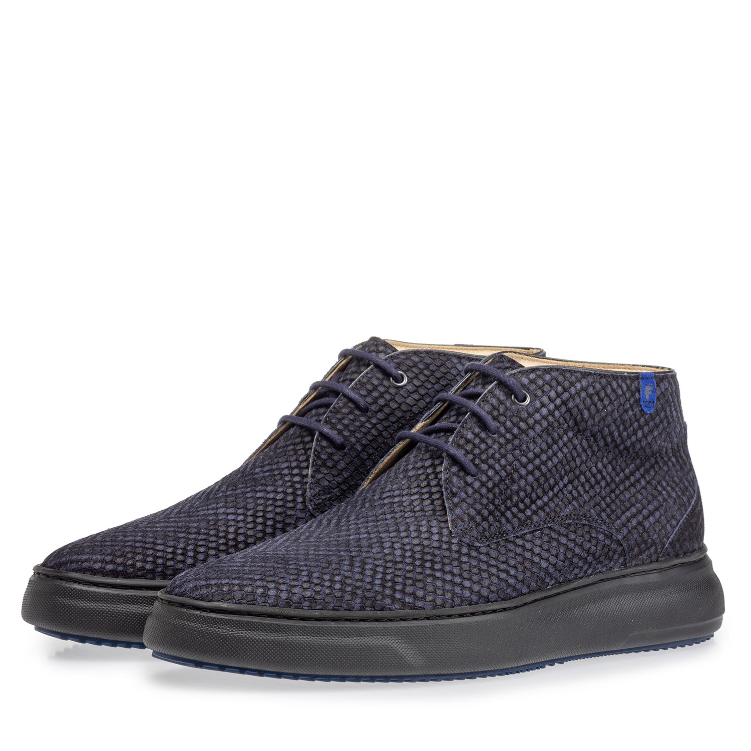20400/21 - Boot zigzag print blauw 20400/21 - Boot zigzag print blauw